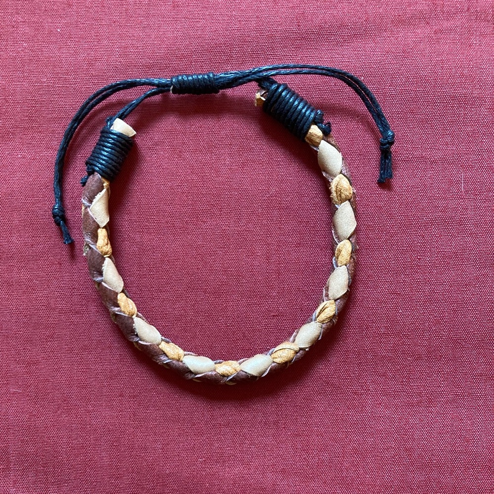 Braided Tan and Brown Bracelet NWOT